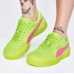Puma Cali Flash Green 90's Sneaker